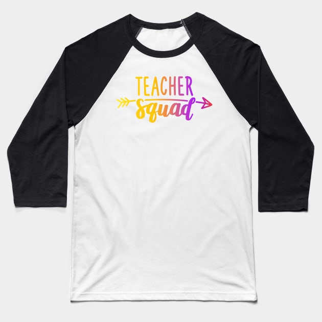 Back To School Teacher Squad Gift for Teachers Baseball T-Shirt by Ramadangonim